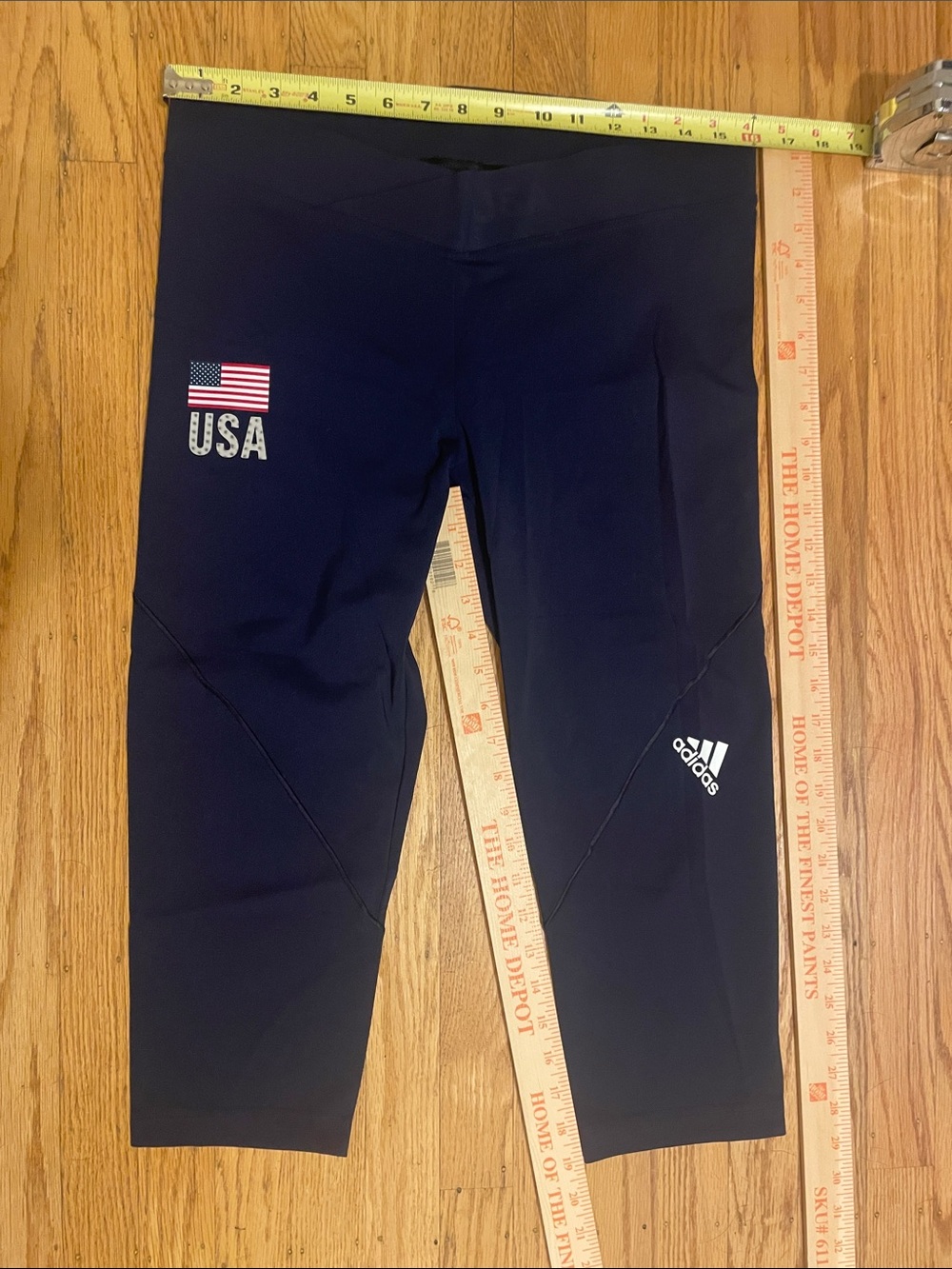 adidas Navy USA Graphic Capri Track Pants